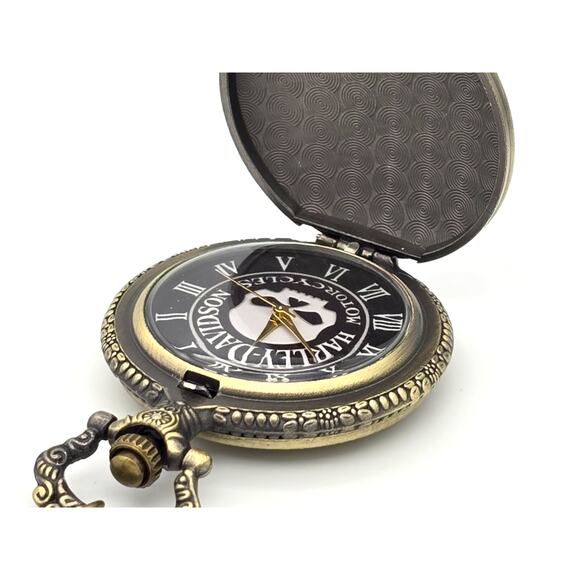 Harley Davidson Pocket Watch - Motorcycle Rider Gift for Bikers Vintage Look - Picture 3 of 10
